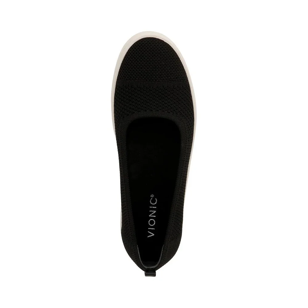 Vionic Uptown Knit Skimmer Flat Women's US 13 M Black Round Toe Slip-On HTAT1466